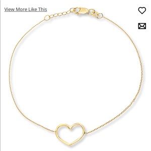 Heart Bracelet 14K Yellow Gold